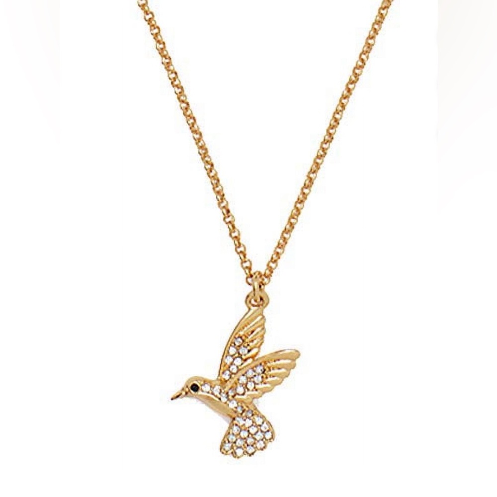♠️Kate Spade New York Grandmas Closet Hummingbird Mini Pendant Necklace